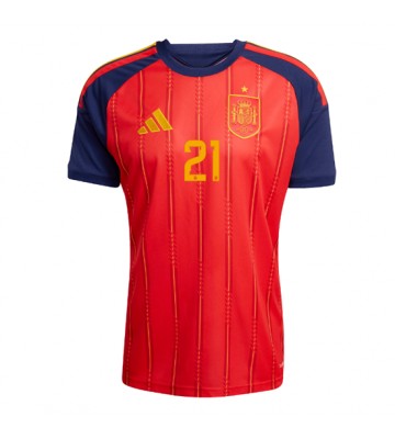 Spanien Mikel Oyarzabal #21 Hjemmebanetrøje VM 2026 Kortærmet
